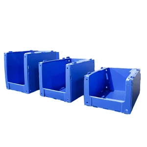 Custom Eco-Friendly PP Hollow Storage Boxes Waterproof Stackable Warehouse Picking Bins Made Recycled Materials Sustainable