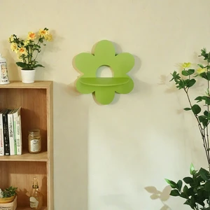 Cross-Border Flower-Shaped Wall Storage Rack Simple Home Hanging Halloween Theme Decor for Party Wall Decorations