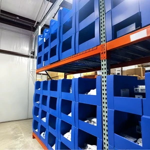 PP Hollow Open Front Coroplast Tools Box Heavy Duty Reusable Corrugated Corflute Plastic Warehouse Shelf Storage Boxes