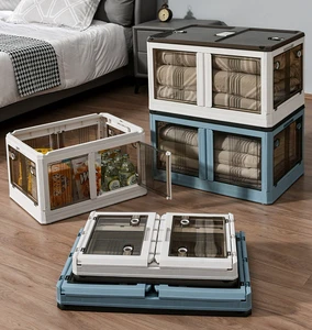 Modern Large Capacity Foldable Storage Box Collapsible Plastic Organizer for Clothing Storage