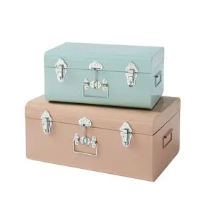 Colorful Home Decorative Storage Metal Trunk Box