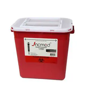 Medication Plastic Container 2 Gal Sharps Container Wall Mount Sharp Container