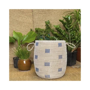 Handwoven Belle Basket Natural Rattan Basket with Handle for Storage, Decor, Picnic, Boho Home Interior Styling Friendly Gift
