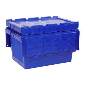 Fast Delivery and Short Distance to Port Stack and Nest Crate Attached Hinged Lid