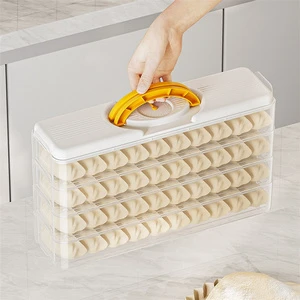 Large Plastic Household Multi Layers Dumplings Box Eggs Cakes Fresh Keeping Boxes