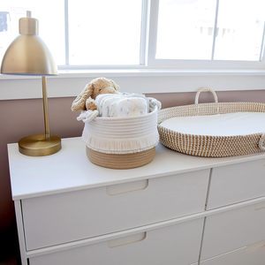 Newest Decorative Storage Basket With Handles for Toys Woven Storage Baskets Handmade Living Room Storage Bin Customized