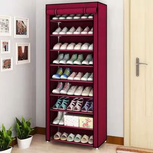 Shoes Rack Dustproof Deodorization Shoe Storage Multilayer Space-Saving Shoes Shelf Nonwoven Cabinet Home Furnishings