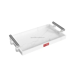 Silicone Tray with Handle Classic Design Square Storage Box Multifunction Eco-Friendly for Daily Use