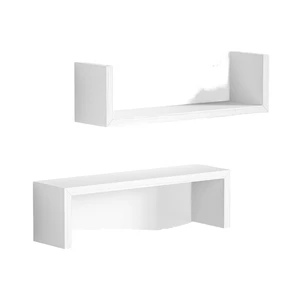 China Hot Sale Eco-Friendly Durable Single Floating Wooden Wall Shelf Storage Rack for Kitchen Bathroom Living Room