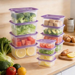 Housewares Recycle Food Storage Boxes Storage Boxes & Bins Foldable Food Containers 4 Pcs Set Shantou Plastic Rectangle Modern
