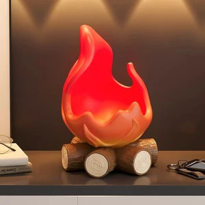 025 Creative PVC Waterproof Bonfire Campfire Shaped Organizer Hot Selling Gen Z Style Home Accessories Playful Display Adults