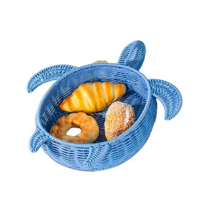 Eco-Friendly Mini Turtle-Shaped Luxury Home Decor Storage Basket Waterproof Dust Prevention PP Plastic for Kitchen Food Storage
