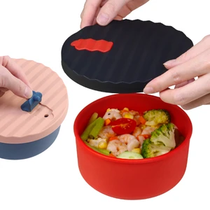 Wholesale BPA Free Food Grade Safe Leak Proof Silicone Food Storage Container Lunch Bento SNACK Box Silicone Bowls With Lid