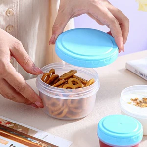 6 Pack Salad Dressing Container Go Lids Dishwasher Microwave Safe Graduated Lines Reusable Box Plastic Storage Bins Boxes
