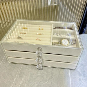 Multi-layer Drawer Jewelry Box Earring Necklace Ring Anti-oxidation Jewelry Storage Box Jewelry Box Organizer