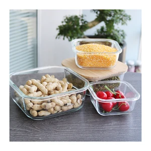 JM Bpa-free & Airtight Food Storage And Container Meal Prep Containers Glass Lunch Boxes With Bamboo Lids Multifunction CLASSIC