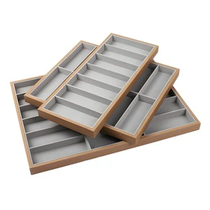 Wholesale Wooden Square Multifunction Decorative Display Trays & Storage Boxes