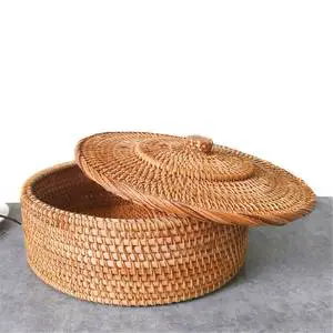 Rattan Basket Home Hotel Restaurant Artificial Rattan Woven Bread Basket