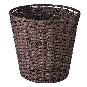 Vintage Hand Woven Rattan Wicker Baskets Portable Flower Arrangement and Food Storage for Outdoor Holiday Picnics and Gifts