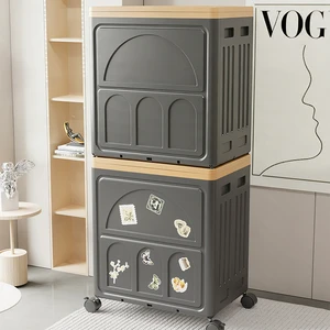 Collapsible Storage Unit with Lid and Rollers for Cloth Organizer, Shoe Storage & Closet Storage Organization