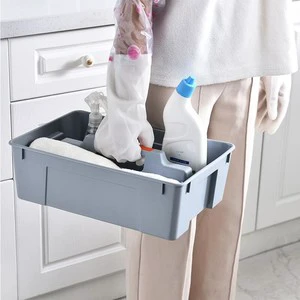 Handheld Copolymer PP Plastic Toolbox Storage Basket Desktop Cleaning Parts Organizer Model 3316