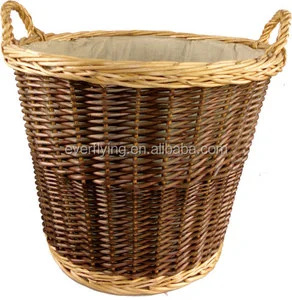 Storage Rattan Wicker Willow Laundry Basket