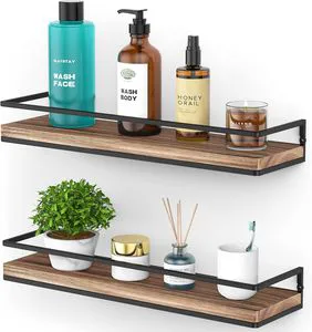 Wooden Floating Shelf for Wall Decor and Storage with Decorative Ledge Wood Crafts Boxes & Wall Signs-China Made