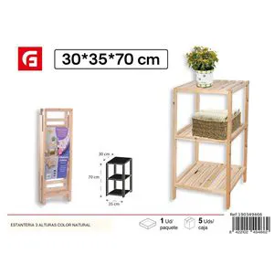 3-Tier Natural Home Decor Shelving Unit Premium Quality for Organizing Your Space