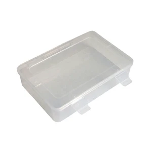 Single Grid Transparent Plastic , Electronic Component Hardware Storage Box