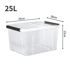 Low Price Competitive Plastic Storage Boxes & Bins Eco-Friendly 25L Capacity for Shoes & Clothing