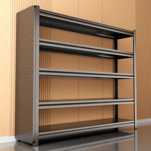 Household 5-Layer Gray Movable Adjustable Height Floor Living Room Balcony Storage Rack Kitchen Shelf for Organizing Sundries