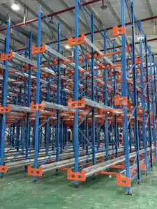 Blue&Orange 3-Tier Drive-In Boltless Storage Rack for Garage, Adjustable Heavy Duty Shelving Unit with Premium Anti-Rust Finish