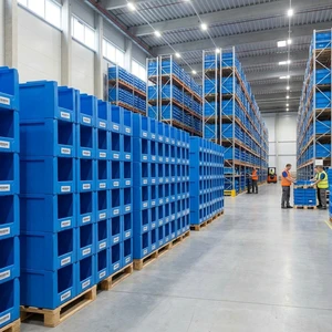 Custom PP Corrugated Plastic Storage Box Foldable Coroplast Home Office Organizer Bin Waterproof Dustproof