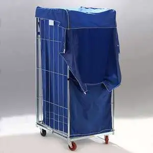 Storage Hospital Warehouse Laundry Industry Trolley Roll Cage Container Inside Inner Outer Linen Bag Covers