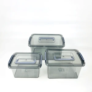 Wholesale Durable PET Material Clear Plastic Storage Box for Home & Office Use