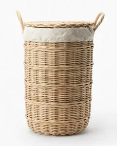 Handmade Woven Rattan Basket Premium Quality Laundry Basket for Outdoor Furniture & Garden Use Rattan Wicker Basket at Wholesale