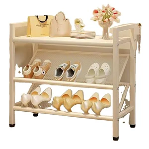 Wholesale Slim Space-Saving Tall Narrow Shoe Cabinet Rack Organizer for Hallway Bathroom Bedroom Home Storage