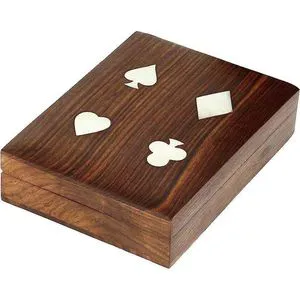 Stylish Wooden Decorative Storage Box for Card Deck Collection by RR Enterprises