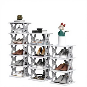 Folding Multi-layer No-Installation Home Indoor Shoe Rack Simple Storage Shelving Cabinet Minimalist
