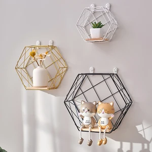 Modern Style Living Room Shelf Creative Wall Mounted Room Bedroom Wall Decoration Storage Rack
