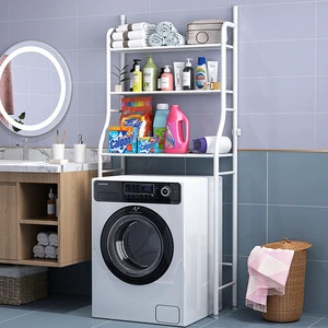 Freestanding Space Saver Storage Shelves For Bathroom Rack Washing Room Rack Laundry Rack