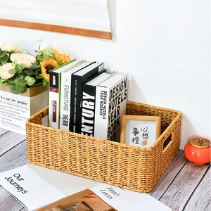 Wholesale Custom Restaurant Handmade Weaving Wicker Rattan Storage Basket Rattan Storage Basket Hand-Woven
