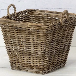 Handmade Square Wicker Basket | Kubu Grey | Perfect for Home Decor