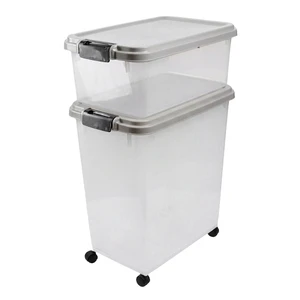 Garage Workshop Organizer Storage Bins Plastic Stackable Tool Storage Box Set