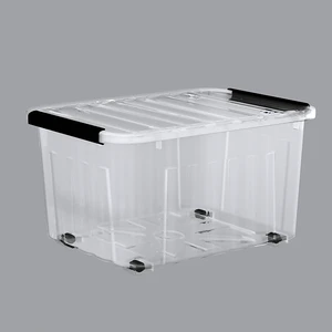 Factory Clear Plastic Storage Box for Closet Systems & Organizers