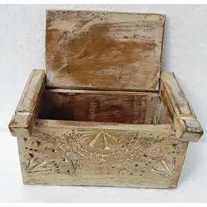 Vintage Design Antique Wooden Decorative Storage Box Model 1