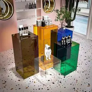 Clear Acrylic Display Box Floor Standing Display Cabinet, Window Shoe Bag Acrylic Display Stand For Retail Showcase