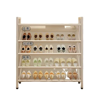 Wholesale Metal Multifunctional Shoe Rack Large Capacity Space Saving Narrow Hallway Entryway Storage Organizer Home