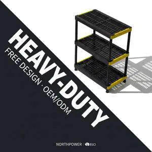 HD48 122*51*102-CM 3/4/5-Layer Good Shelf Plastic Rack Boltless Plastic Shelf Heavy Duty Plastic Shelving Unit Garage Kitchen