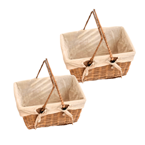 New Arrival Handmade Wicker Picnic Basket, Versatile, Convenient, Perfect for Outdoor Trips & Shopping